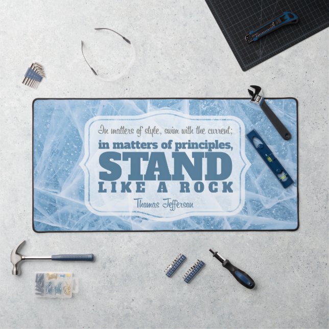 Thomas Jefferson Inspirational Quote "Principle" Desk Mat (Workstation)