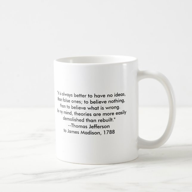 Thomas Jefferson - It is always better Coffee Mug (Right)