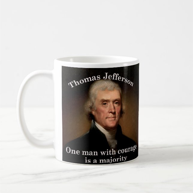 Thomas Jefferson La Mug patriotique de la Journée  (Gauche)