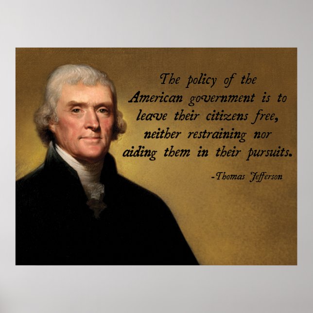 Thomas Jefferson Limited Government Poster (Front)