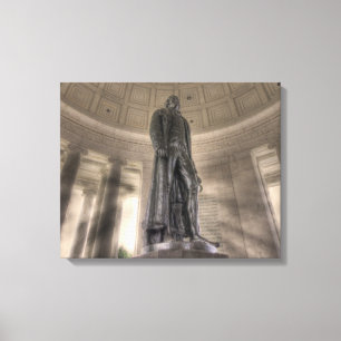 Thomas Jefferson Memorial Bronze Statue Canvas Print