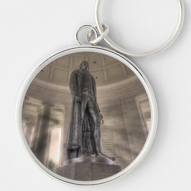 Thomas Jefferson Memorial Bronze Statue Keychain (Front)