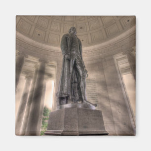 Thomas Jefferson Memorial Bronze Statue Magnet