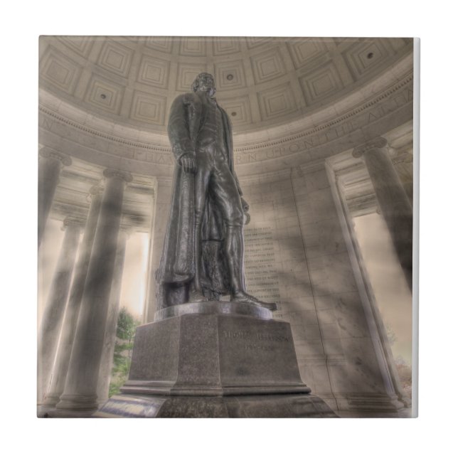 Thomas Jefferson Memorial Bronze Statue Tile (Front)