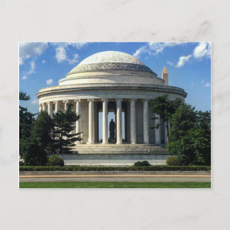 Thomas Jefferson Memorial Washington Monument Postcard