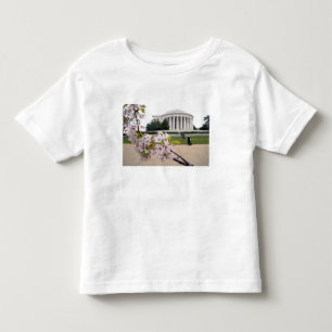 Thomas Jefferson Memorial with cherry blossoms Toddler T-shirt