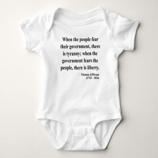 Thomas Jefferson Quote 5a Baby Bodysuit