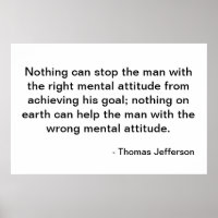 Thomas Jefferson Quote - Attitude