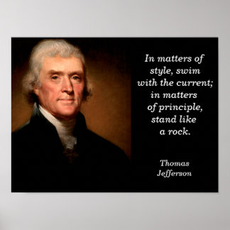 Thomas Jefferson quote - poster
