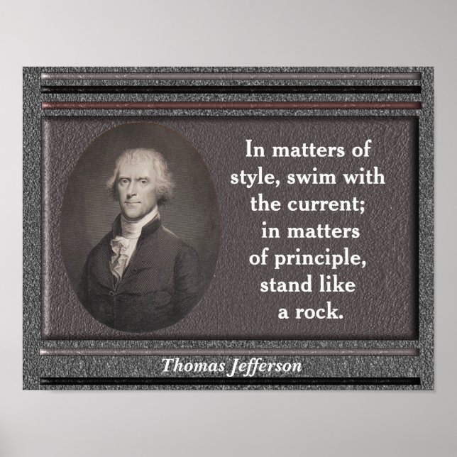 Thomas Jefferson quote - poster (Front)