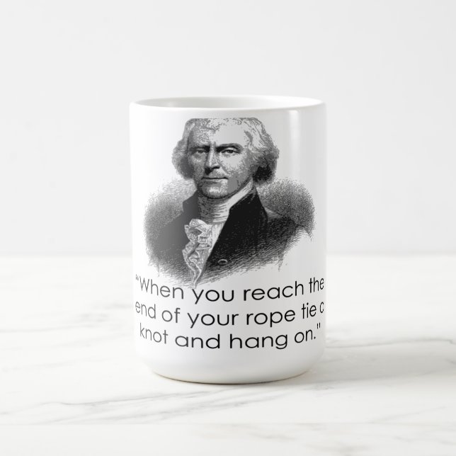 Thomas Jefferson Rope Quote Mug (Center)