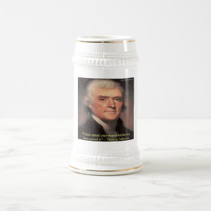 Thomas Jefferson "Spending Money" Wisdom Gifts Beer Stein