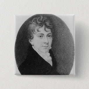 Thomas Love Peacock 2 Inch Square Button