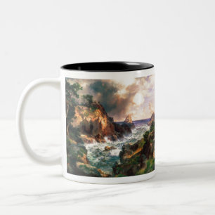 Thomas Moran Point Lobos Monterey California. Two-Tone Coffee Mug