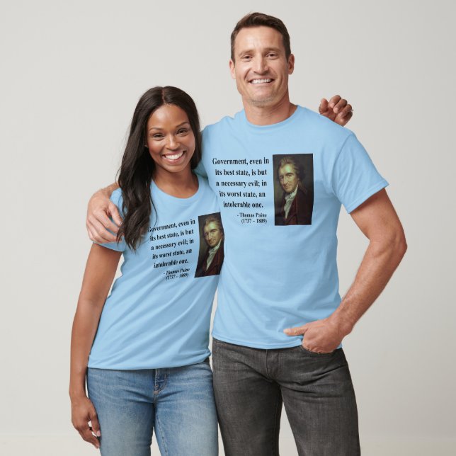 Thomas Paine Quote 2b T-Shirt (Unisex)