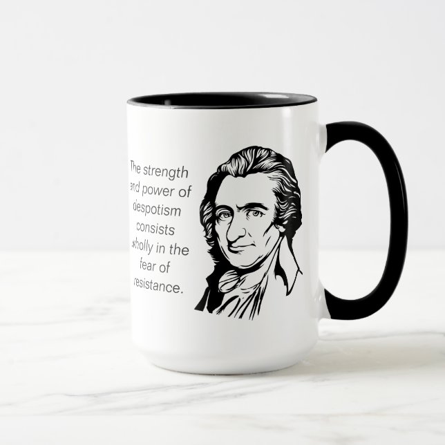 Thomas Paine Quote Mug (Right)