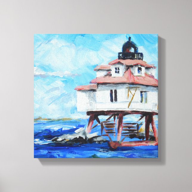 Thomas Point Lighthouse Canvas Print (Front)