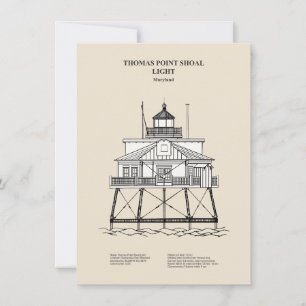 Thomas Point Shoal Lighthouse - Maryland - SBD Card