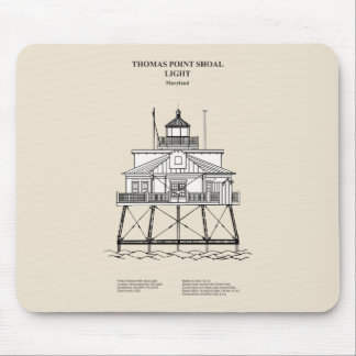 Thomas Point Shoal Lighthouse - Maryland - SBD Mouse Pad
