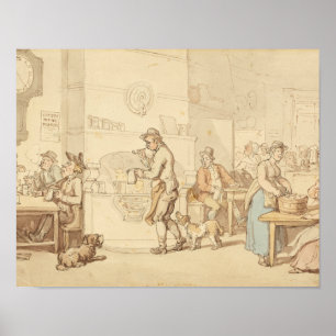 Thomas Rowlandson - Interior of an Inn Poster