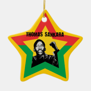 Thomas Sankara Burkina Fasso Star Xmas Ornament