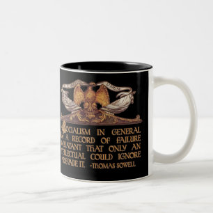 Thomas Sowell Quote on Socialism Two-Tone Coffee Mug
