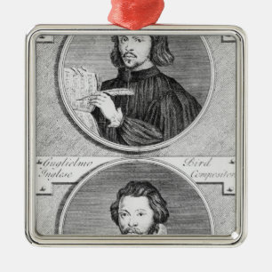 Thomas Tallis and William Byrd Metal Ornament