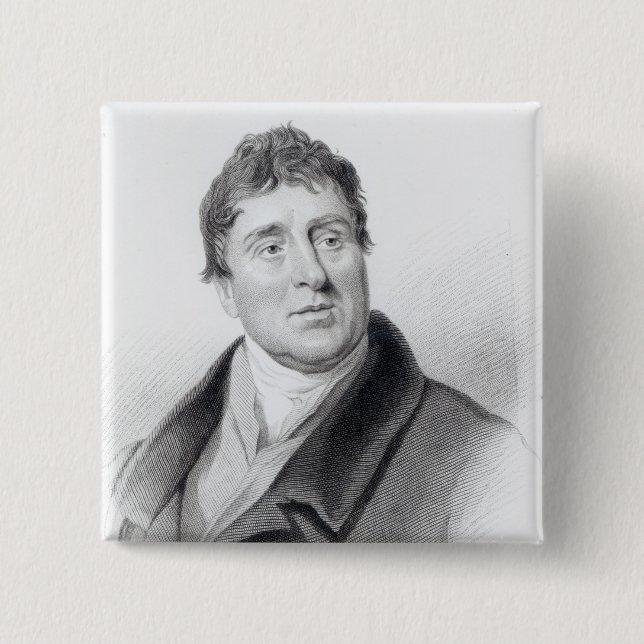 Thomas Telford, 1831 2 Inch Square Button (Front)