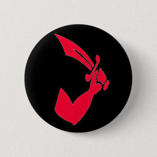 Thomas Tew -Red 2 Inch Round Button
