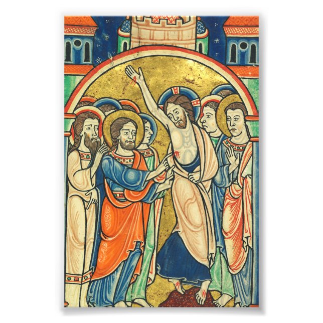 Thomas the Apostle and Jesus Photo Print (Front)