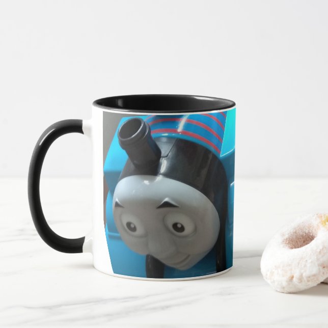 thomas train, child will love it. mug (With Donut)