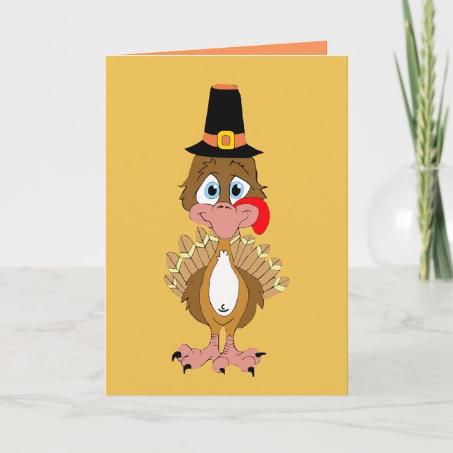 Thomas Turkey Personalized Thanksgiving Card (Front)