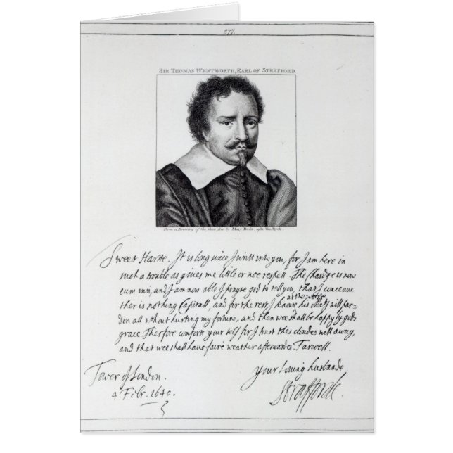 Thomas Wentworth, 1st Earl of Strafford (Front)