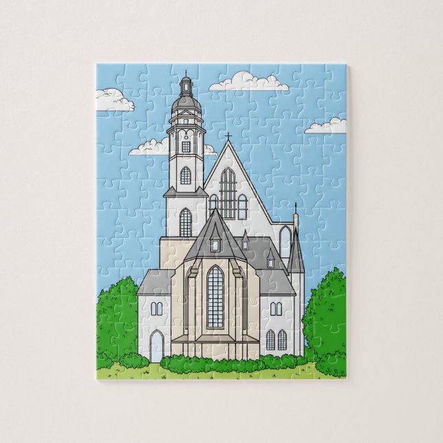 Thomaskirche Leipzig - Johann Sebastian Bach Jigsaw Puzzle (Vertical)