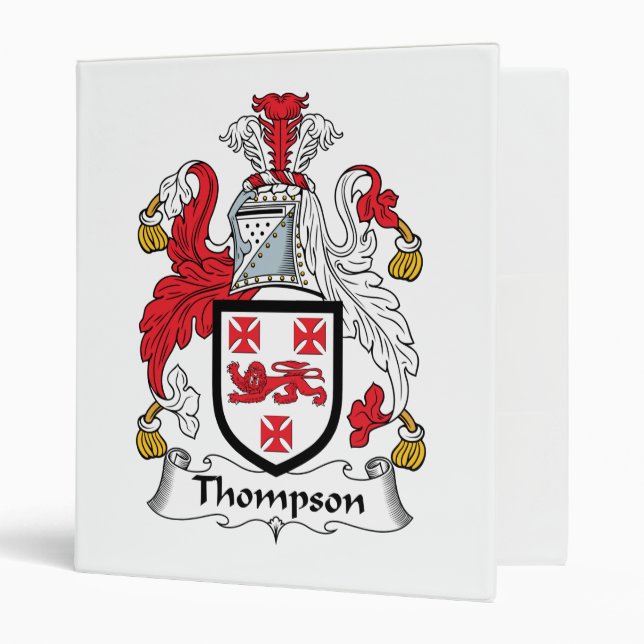 Thompson Family Crest Binder (Front/Inside)