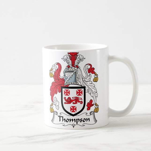 Thompson Family Crest Coffee Mug (Right)