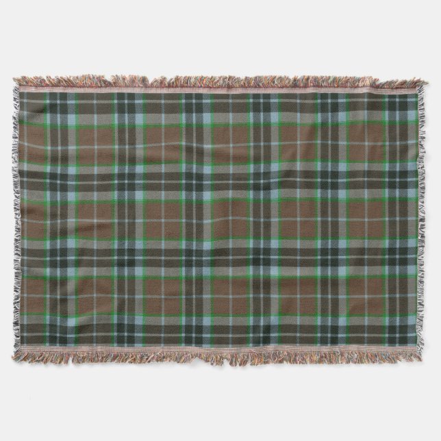 Thompson Hunting Original Scottish Tartan Throw Blanket (Front)