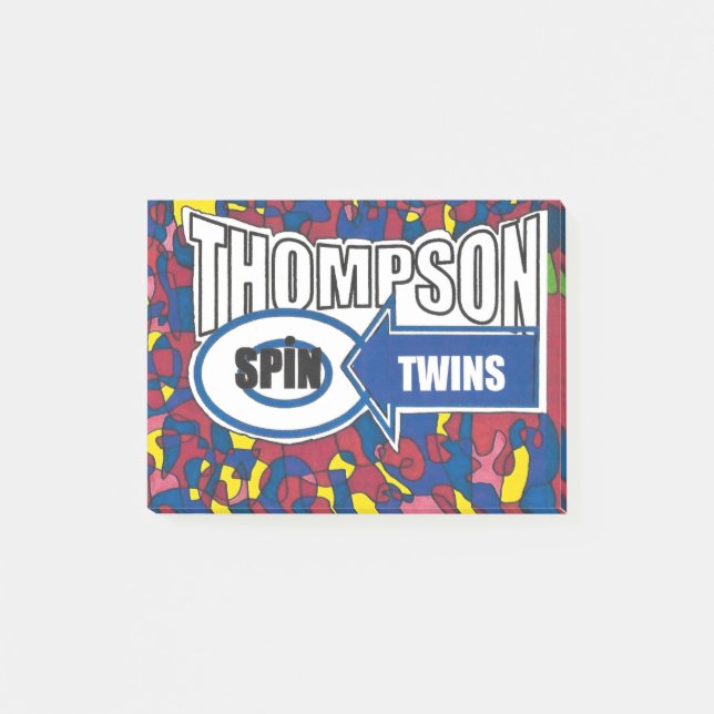 Thompson Spin Twins. Post-it Notes (Front)