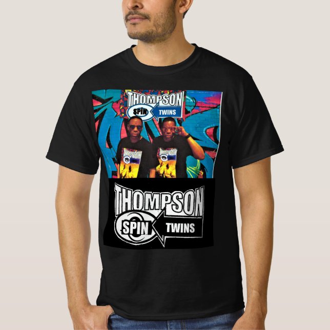 THOMPSON SPIN TWINS. T-Shirt (Front)