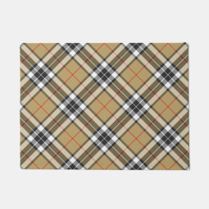 Thomson Camel Tartan Plaid Pattern Family Fashion Doormat