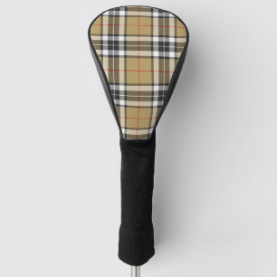Thomson Camel Tartan Plaid Pattern Family Fashion Golf Head Cover