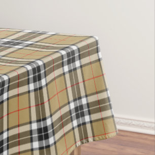 Thomson Camel Tartan Plaid Pattern Family Fashion Tablecloth