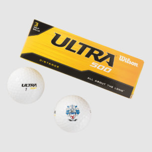 Thomson Family Crest Coat of Arms Golf Balls