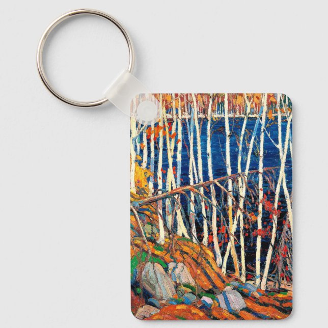 Thomson - In the Northland, fine art painting Keychain (Front)