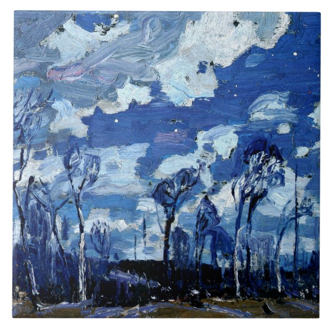 Thomson - Nocturne, The Birches, Tile (Front)