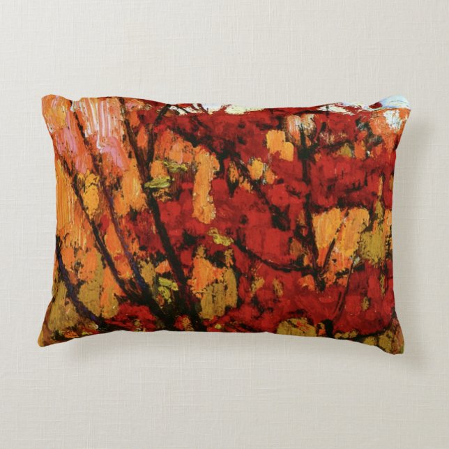 Thomson - Soft Maple in Autumn Accent Pillow (Back)