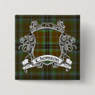 Thomson Tartan Shield 2 Inch Square Button