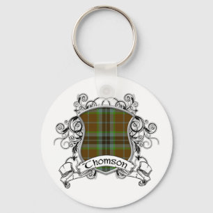 Thomson Tartan Shield Keychain