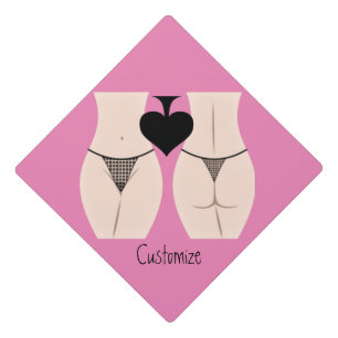 Thong Panty Spade Thunder_Cove Graduation Cap Topper