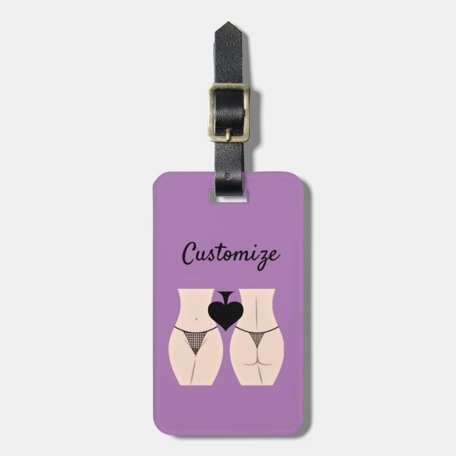 Thong Panty Spade Thunder_Cove  Luggage Tag (Front Vertical)